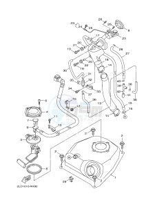 XC125R MAJESTY S (2PE1) drawing FUEL TANK