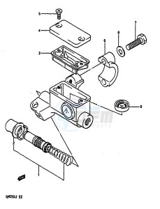 RM250 1988 drawing FRONT MASTER CYLINDER