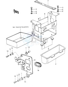 KZ 650 F (F1) drawing BATTERY CASE_TOOL CASE