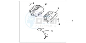 XL1000VAB drawing NARROW PANNIER SET