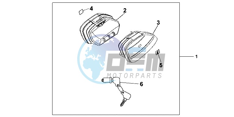 NARROW PANNIER SET