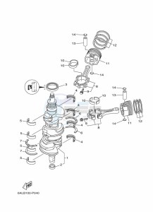 FL225BETX drawing CRANKSHAFT--PISTON