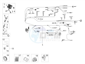 DORSODURO 900 E4 ABS (APAC) drawing Front electrical system