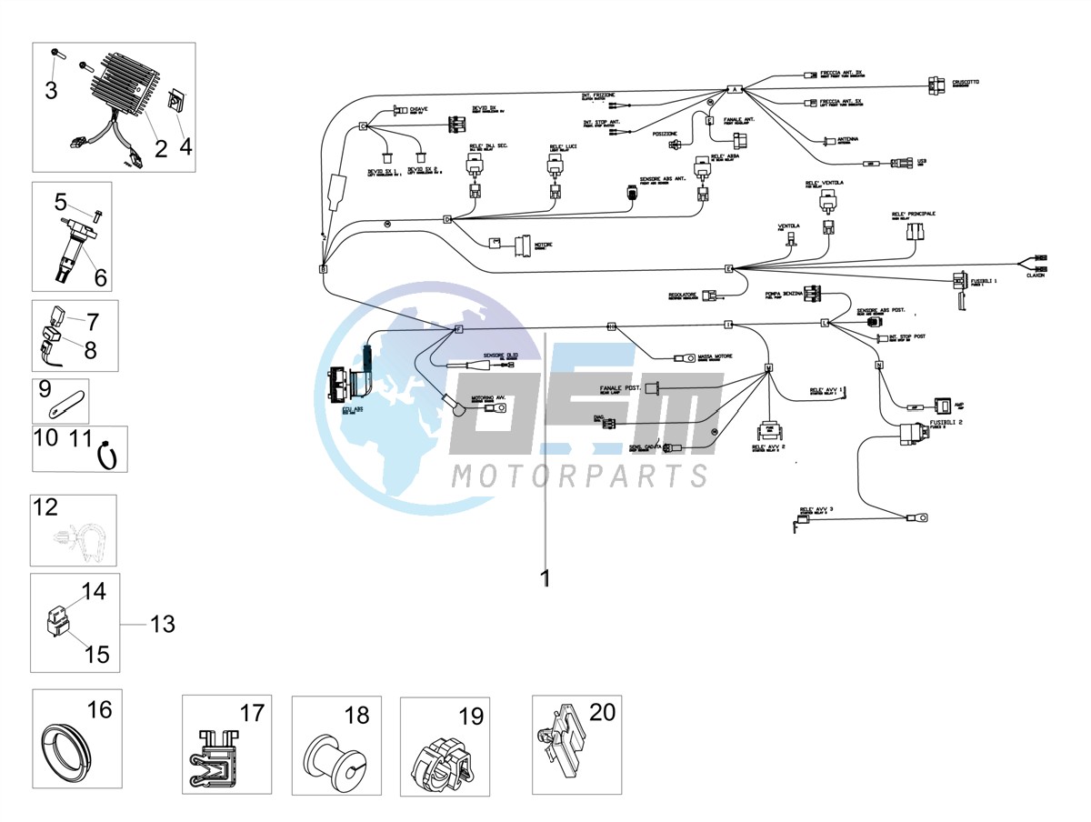 Front electrical system