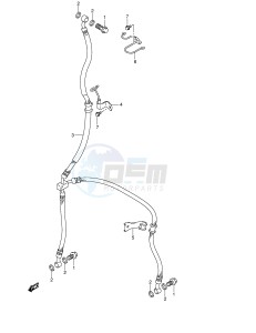 DL650 (E2) V-Strom drawing FRONT BRAKE HOSE