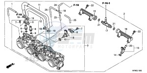 CB1000RAE CB1000R ABS E drawing THROTTLE BODY