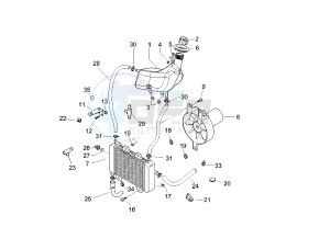 Runner VX 4T 125 drawing Cooling system