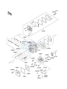 JT 750 C [750 STX] (C1) [750 STX] drawing CARBURETOR PARTS