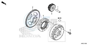 TRX420FA2F TRX420 Europe Direct - (ED) drawing STARTING GEAR