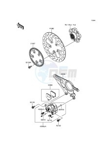 NINJA H2 ZX1000NGF XX (EU ME A(FRICA) drawing Rear Brake