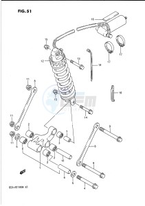 GSX-R1100 (E1) drawing REAR CUSHION LEVER