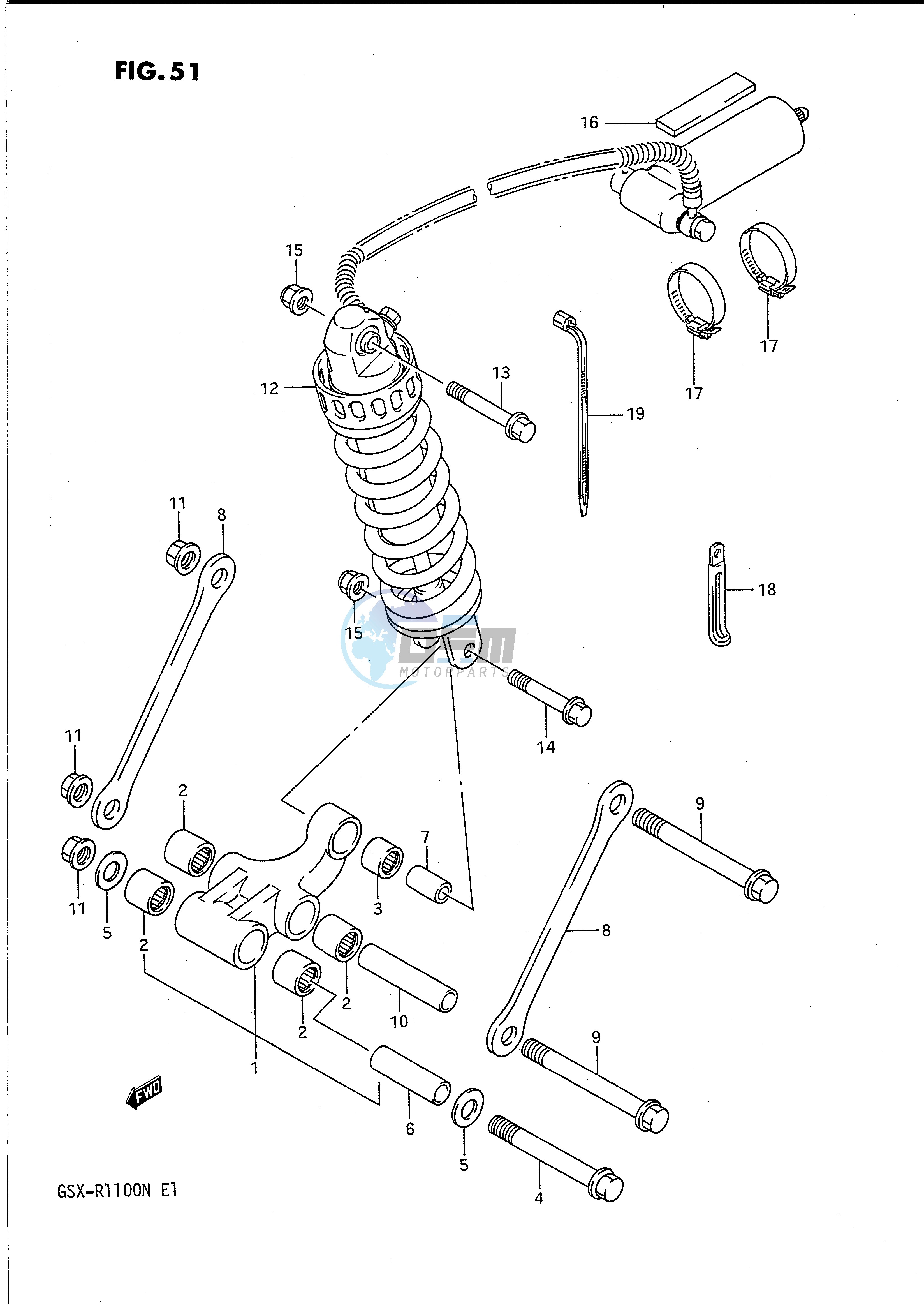 REAR CUSHION LEVER