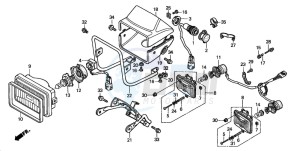 TRX450ES drawing HEADLIGHT