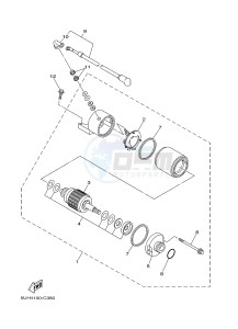 YFM350FWA YFM35FGD GRIZZLY 350 4WD (1NS8 1NS9) drawing STARTING MOTOR