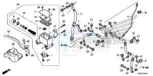 TRX420FM1F TRX420 Europe Direct - (ED) drawing FRONT BRAKE MASTER CYLINDER