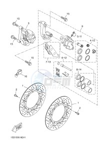 YP400R X-MAX 400 X-MAX (1SD7 1SD7 1SD7) drawing FRONT BRAKE CALIPER