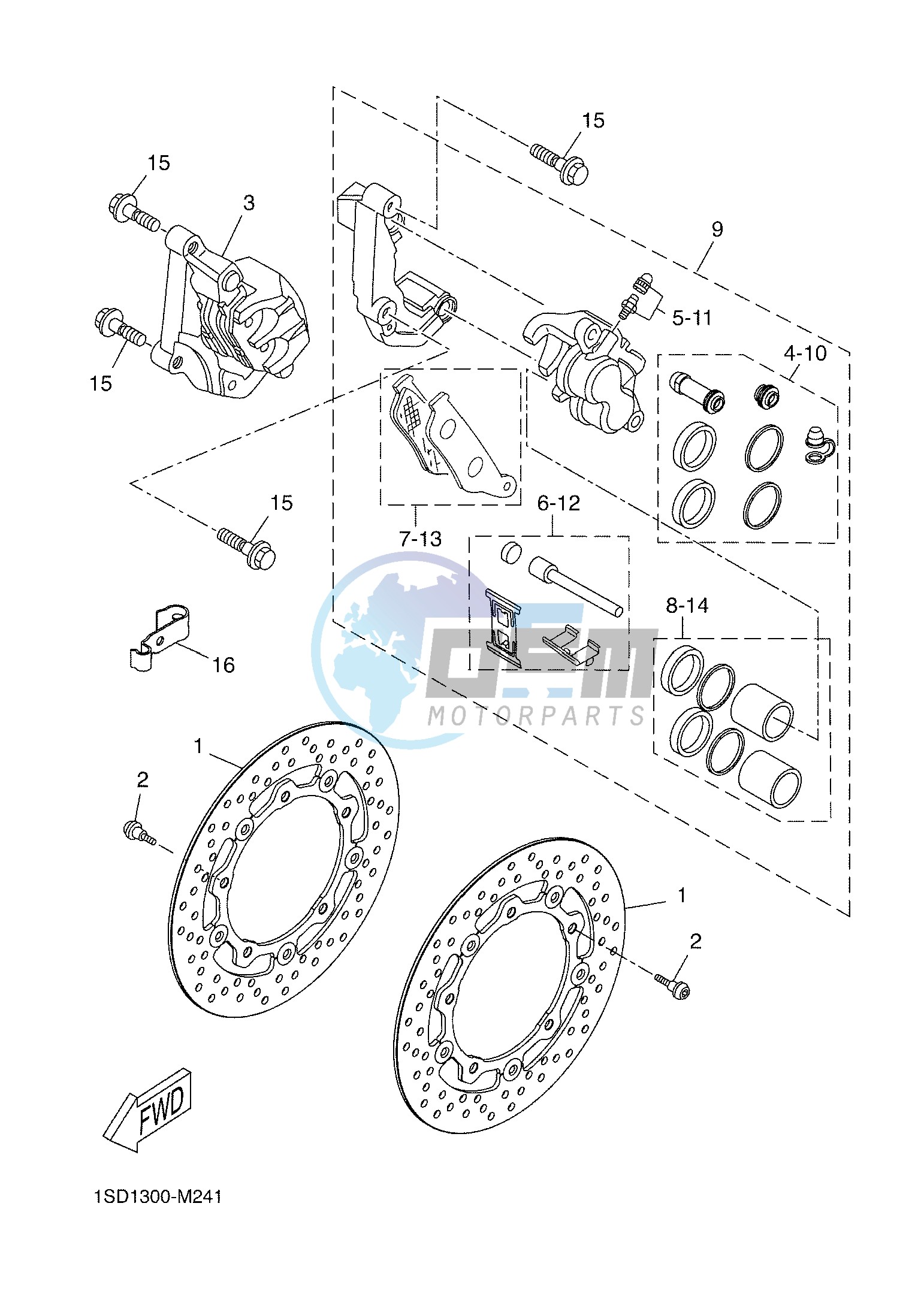 FRONT BRAKE CALIPER