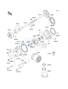 ZX 900 E [NINJA ZX-9R] (E1-E2) [NINJA ZX-9R] drawing OIL PUMP_OIL FILTER