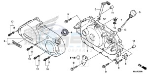 VT750C2SD UK - (E) drawing RIGHT CRANKCASE COVER (VT750C/C2S/CA/CS)