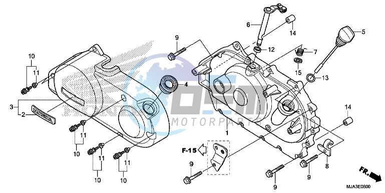 RIGHT CRANKCASE COVER (VT750C/C2S/CA/CS)