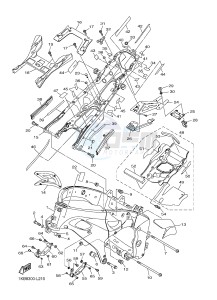 YZF-R1 R1 1000 (1KBT 1KBU) drawing FRAME