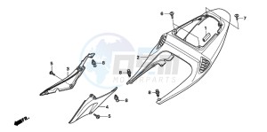 CBR600RR drawing REAR COWL (CBR600RR5/6)