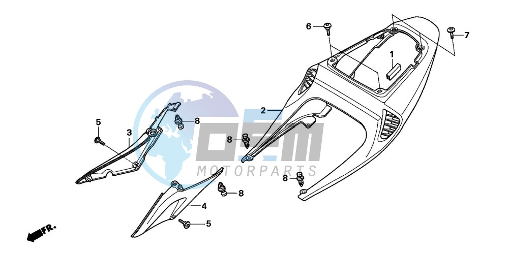 REAR COWL (CBR600RR5/6)