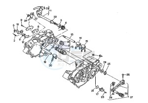 W8 125 drawing GEAR CHANGE MECHANISM