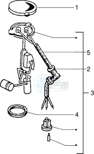 PX 150 E drawing Fuel level gauge