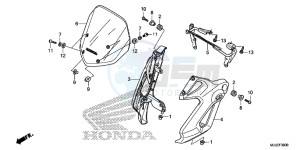 NC700SDE NC700SD 2ED - (2ED) drawing WINDSCREEN