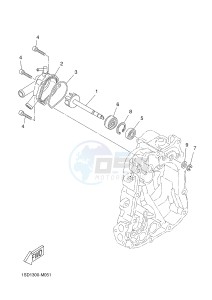 YP400R X-MAX 400 (1SD4 1SD4 1SD4) drawing WATER PUMP