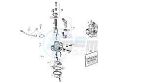 SENDA SM X-TREM 2A EDIZIONE - 50 CC VTHSR2C1A EU2 2A EDIZIONE drawing CARBURETOR