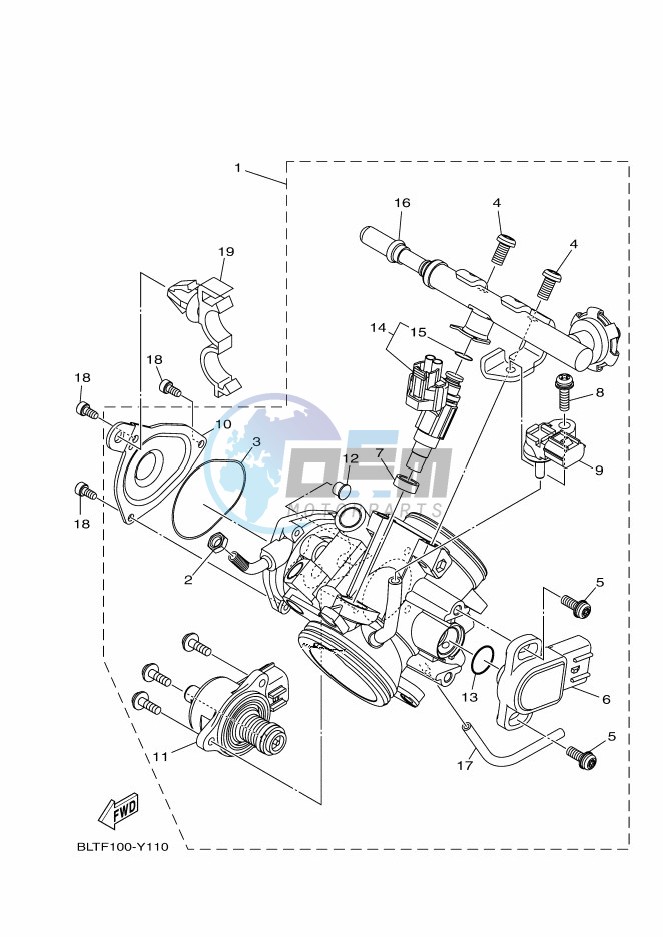 THROTTLE BODY ASSY 1