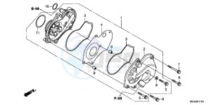 NC700XAD NC700X ABS Europe Direct - (ED) drawing WATER PUMP