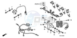 CBR600RR9 UK - (E / MK) drawing SUB HARNESS