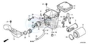 TRX420FMD TRX420 Europe Direct - (ED) drawing AIR CLEANER