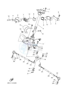 YFM700FWBD YFM70KPHH KODIAK 700 EPS HUNTER (2SMF) drawing STEERING