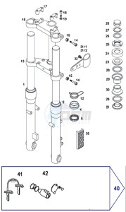 SPRINT_SPORT_25kmh_L1 50 L1 drawing Front forks