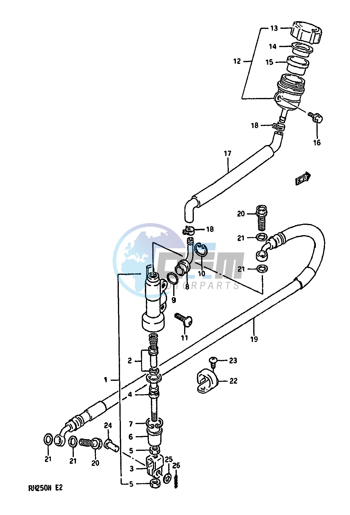 REAR MASTER CYLINDER (MODEL L)