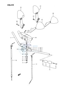 GSX1100 (E2) drawing HANDLE BAR (MODEL J K)