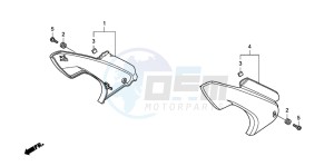 CBF600NA drawing SIDE COVER (CBF600S8/SA8/N8/NA8)