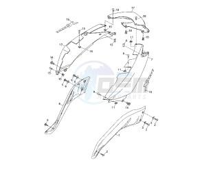 YP R X-MAX ABS 125 drawing REAR BODY