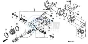 TRX500FPMB drawing SWINGARM