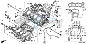 CBR600RRD CBR600RR UK - (E) drawing CRANKCASE