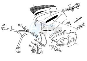 GPR R - 50 cc drawing HELMET BOX