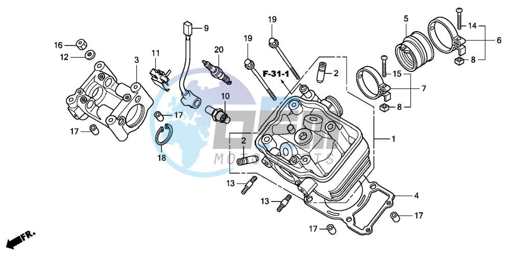 CYLINDER HEAD (CBR125RW7)