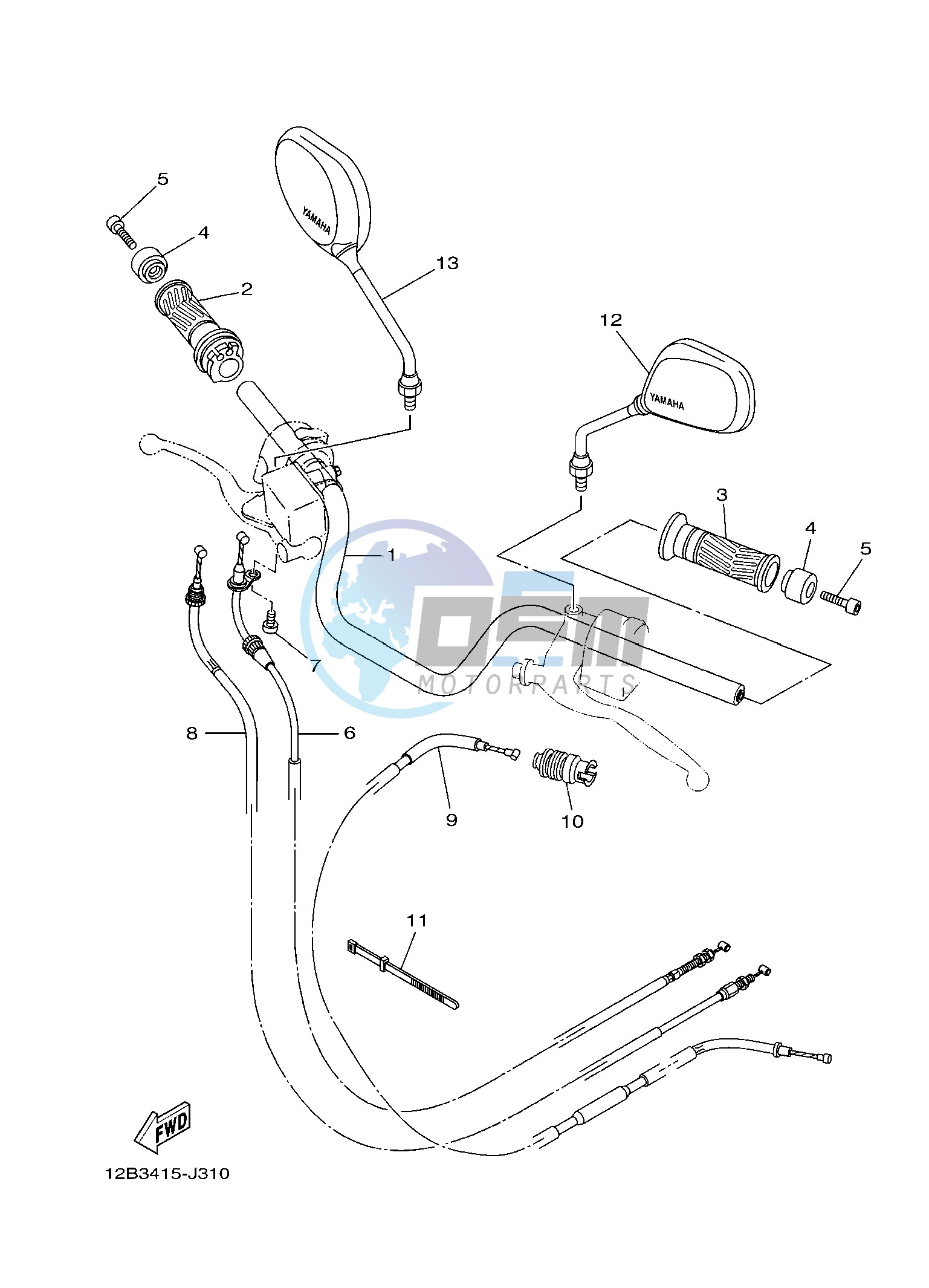 STEERING HANDLE & CABLE