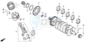 CBR600F4 drawing CRANKSHAFT/PISTON