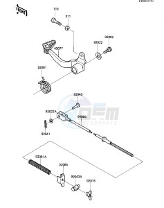 KL 600 A [KL600] (A1) [KL600] drawing BRAKE PEDAL