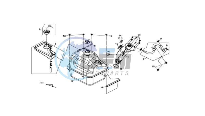 FUEL TANK - FUEL CUT